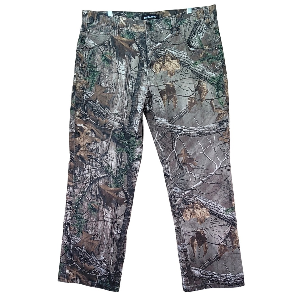 Realtree Camouflage Pants‎ Mens 38x30 Brown Excellent Used Condition Xtra Camo